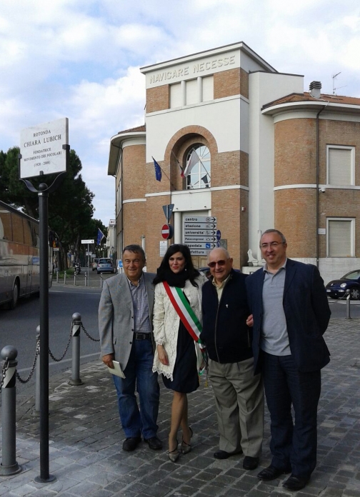 rotonda intitolata a chiara lubich