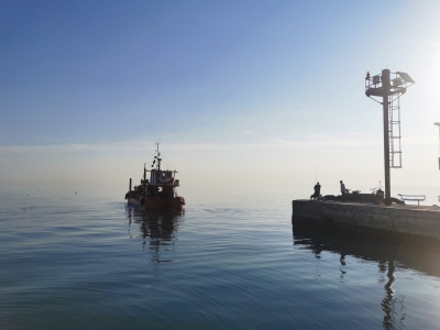 Riccione, al via il dragaggio al porto canale