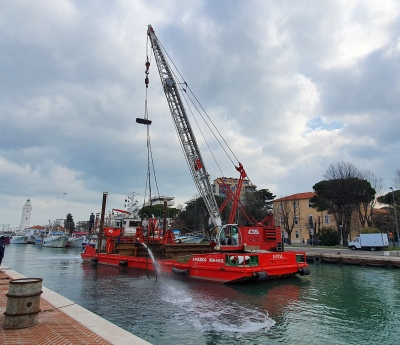 Portocanale, dragaggio al via