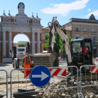 Santarcangelo, al via lavori alle piazze Balacchi e Ganganelli