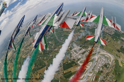 Frecce Tricolori a Misano per il via al Motogp