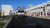 Trc, si lavora alla fermata di piazzale Battisti