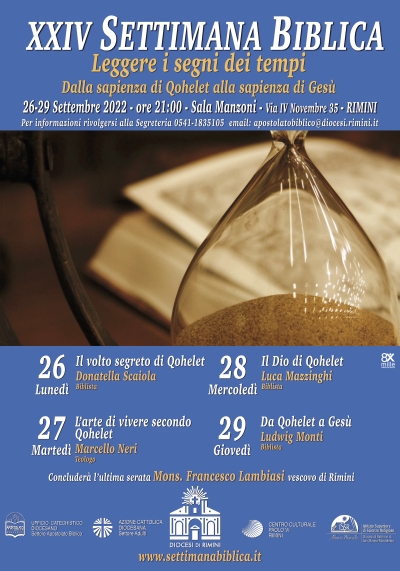 Cultura, torna la Settimana biblica