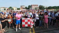 04.07.2014 | Rimini | Taglio del nastro per il ponte di via Coletti. La riqualificazione andrà avanti con argini nuovi e quattro belvederi