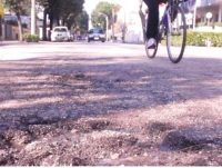 Buche nelle strade, a Bellaria operai al lavoro