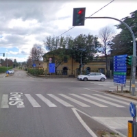 Santarcangelo, lavori al semaforo di via Marecchiese