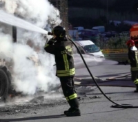 Start, principio d’incendio su bus. Illesi passeggeri